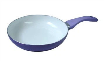 Padell Ffrio Alwminiwm wedi'i Gorchuddio Ceramig