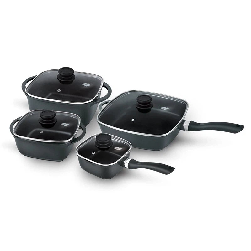 Potiau Sgwâr Alwminiwm Die Casting